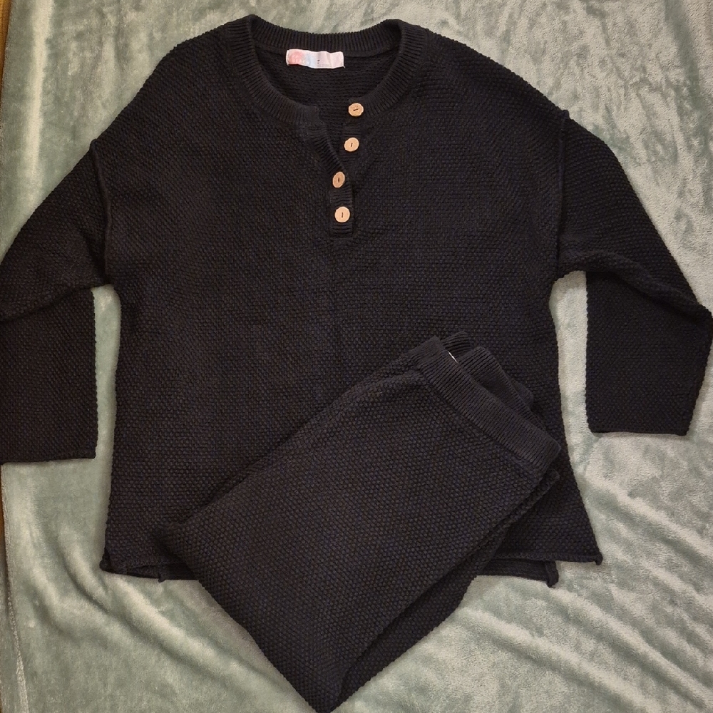 FP Beach Black Loungewear Set
